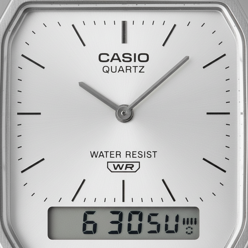 Casio Ana-Digi dial macro
