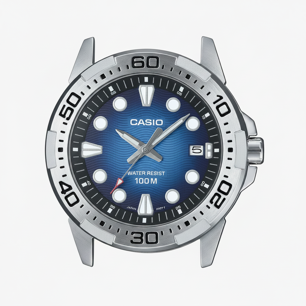 Casio Blue Watch Face Sharp