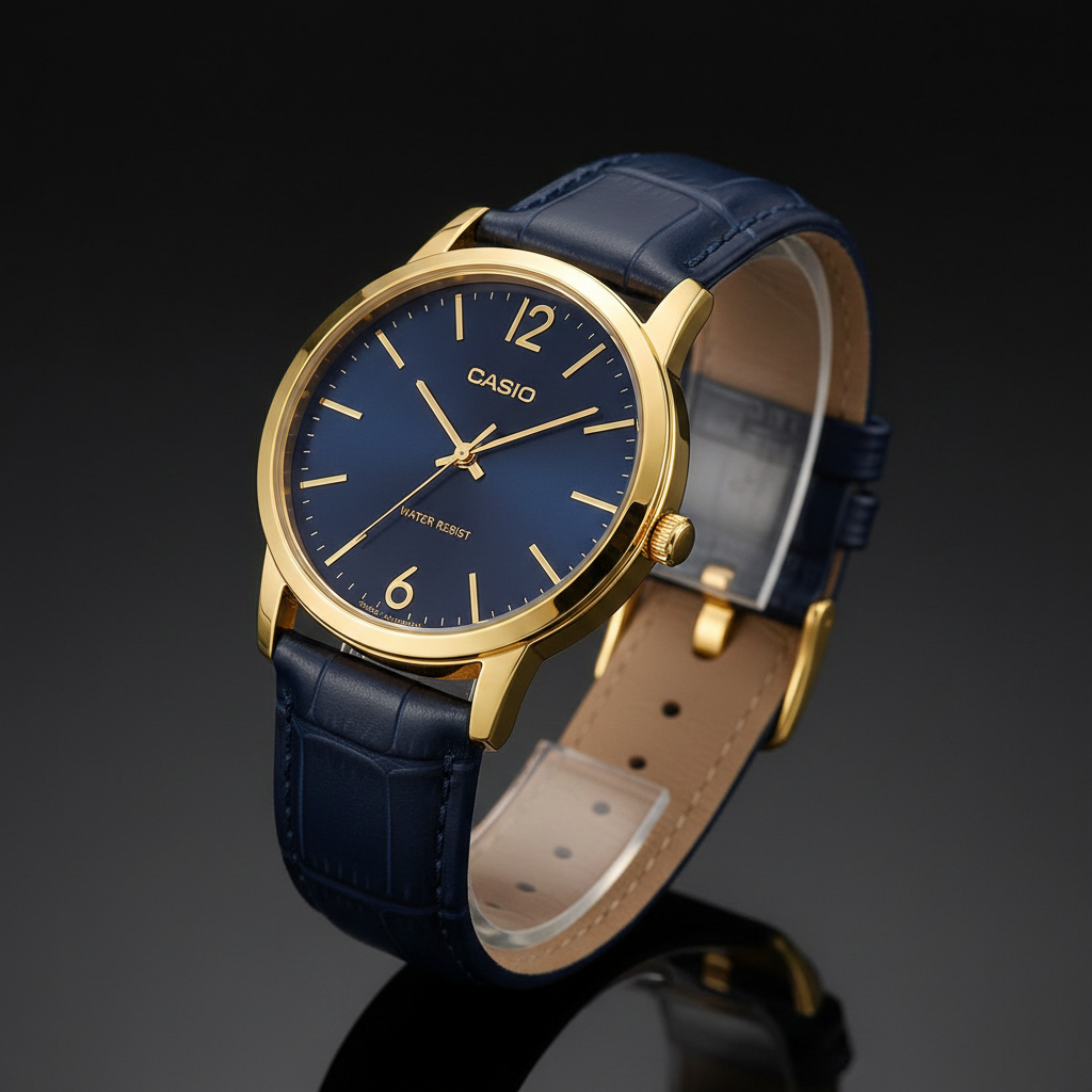 Casio Side Angle – Premium Dark Background